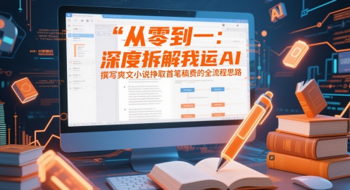 从零到一：深度拆解我运用AI撰写爽文小说挣取首笔稿费的全流程思路-心语项目网