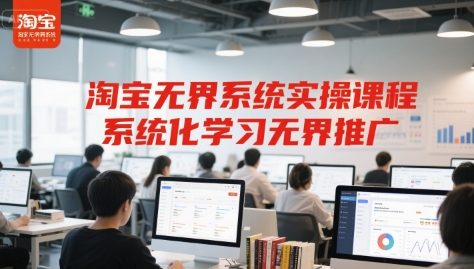 淘宝无界系统实操课程，系统化学习无界推广-心语项目网