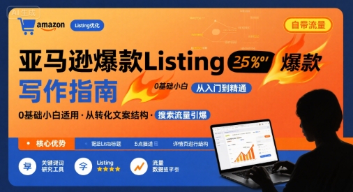 亚马逊爆款Listing写作方法，亚马逊0基础小白也能写爆款自带流量的Listing-心语项目网