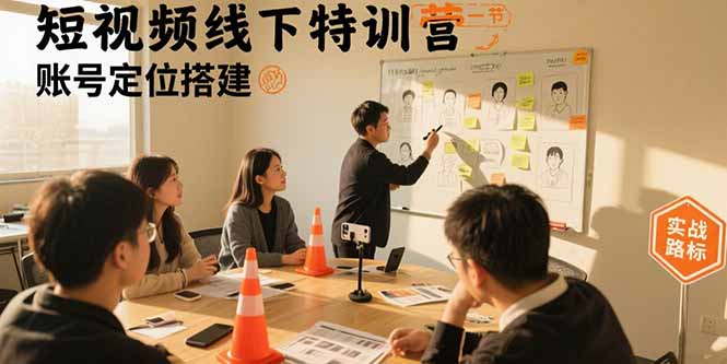 短视频线下特训营：账号定位搭建/口播号拍摄剪辑/直播间流量入口/变现实战-心语项目网