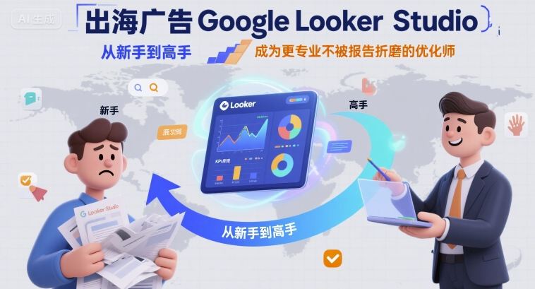 出海广告Google Looker Studio从新手到高手，成为更专业不被报告折磨的优化师-心语项目网