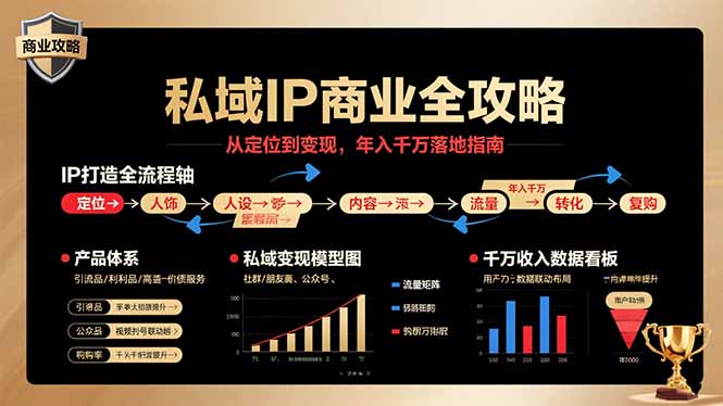 私域IP商业全攻略，从定位到变现，年入千万落地指南-心语项目网
