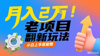 月入2W！老项目翻新玩法，小白上手就能做，非常容易上手-心语项目网