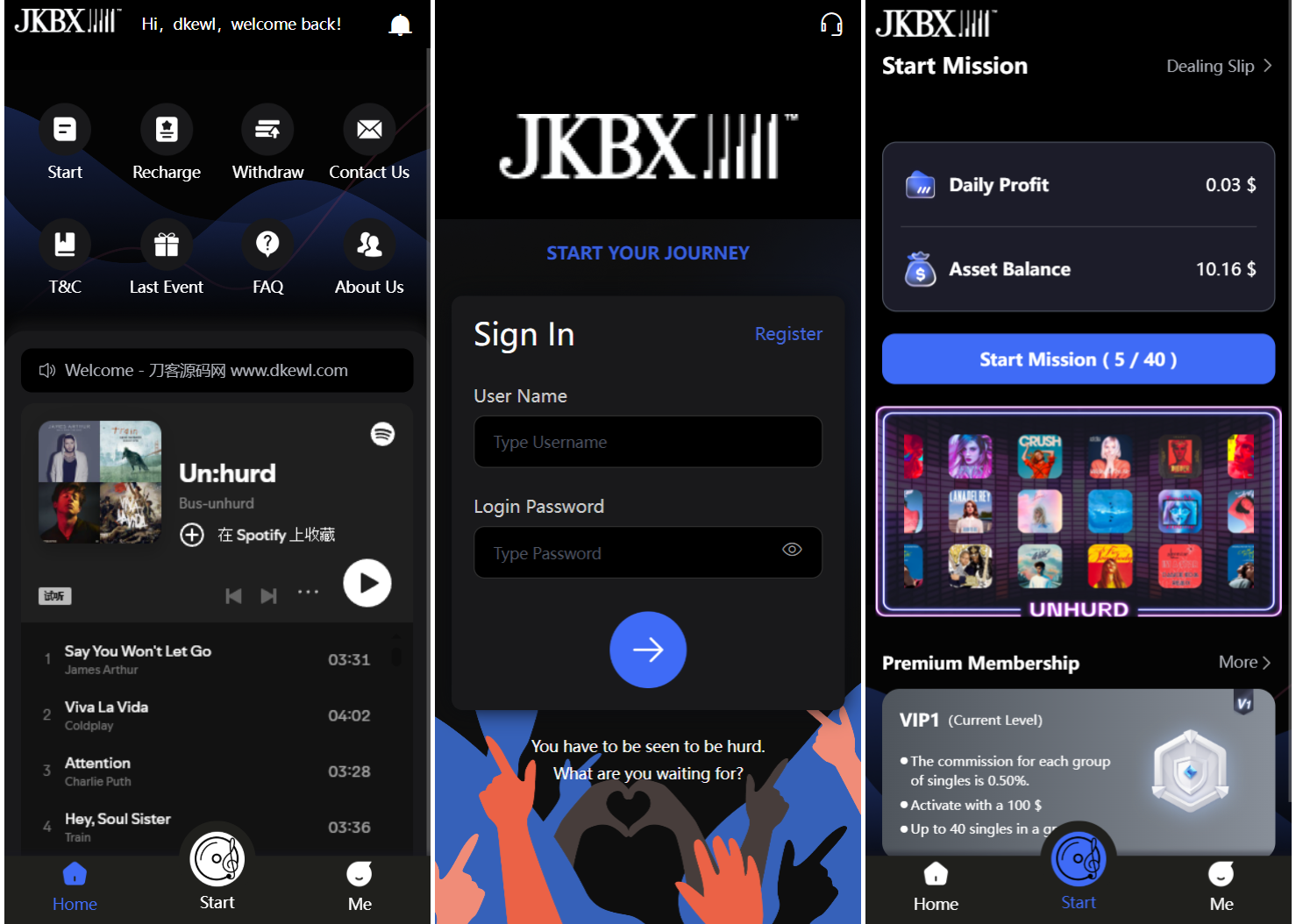JKBX海外音乐抢单系统源码 Thinkphp框架 附教程-心语项目网