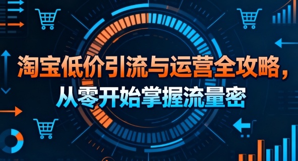 淘宝低价引流与运营全攻略,从零开始掌握流量密码