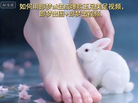 如何用即梦ai生成爆款玉足美足视频，即梦出图+即梦出视频，快速涨粉-心语项目网