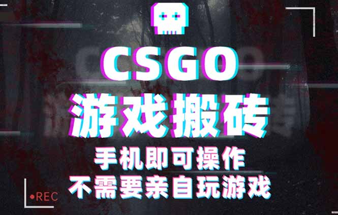 CSGO游戏挂机捡漏，单日扫货500+，年底小高峰上车可吃肉，手机即可操作…-心语项目网
