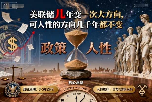 付费文章：美联储几年变一次大方向，可人性的方向几千年都不变-心语项目网