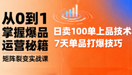 抖音小店爆品打造与矩阵裂变实战课-心语项目网