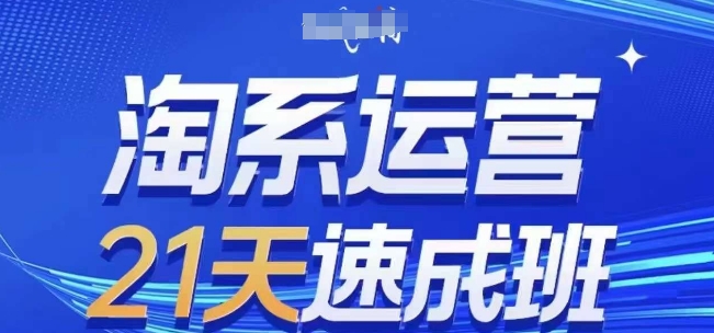 淘系运营21天速成班(更新25年9月)，0基础轻松搞定淘系运营，不做假把式-心语项目网