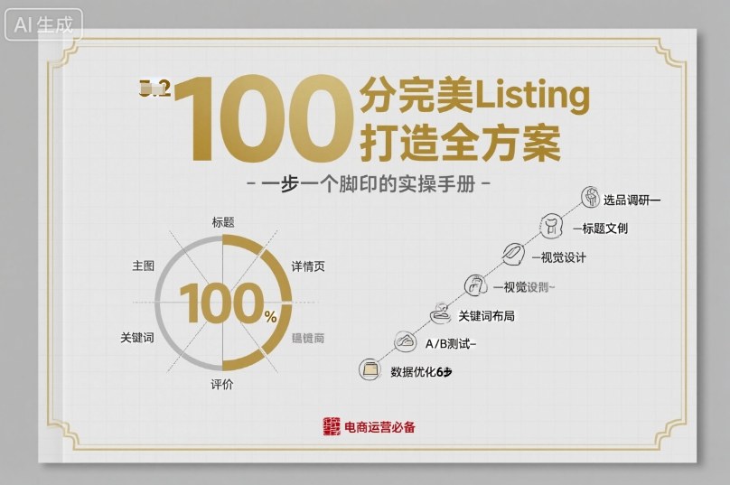 100分完美Listing打造全方案，想要完美listing必须是需要一步一个脚印的-心语项目网