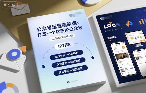 公众号运营高阶课，打造一个优质IP公众号-心语项目网
