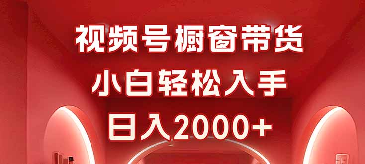 视频号橱窗带货，小白轻松入手，日入2000+-心语项目网