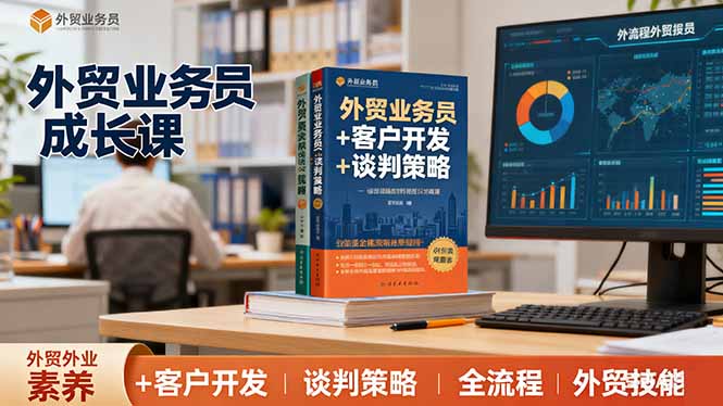 外贸业务员成长课：职业素养+客户开发+谈判策略、掌握全流程外贸技能-心语项目网