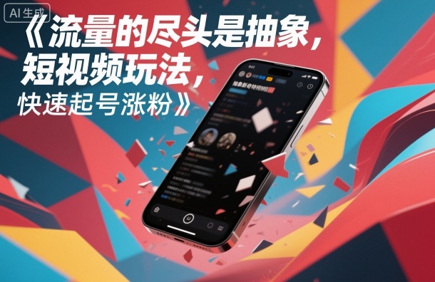 流量的尽头是抽象，抽象新奇特短视频玩法，快速起号涨粉-心语项目网