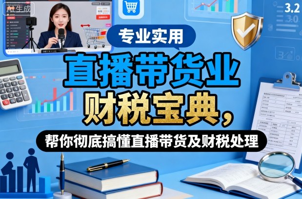 直播带货业财税宝典，帮你彻底搞懂直播带货及财税处理-心语项目网