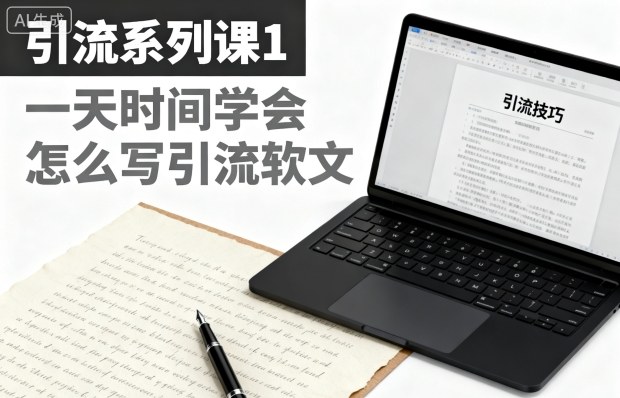 引流系列课1，一天时间学会怎么写引流软文-心语项目网