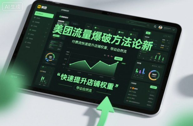 美团流量爆破方法论，付费流快速提升店铺权重，带动自然流-心语项目网