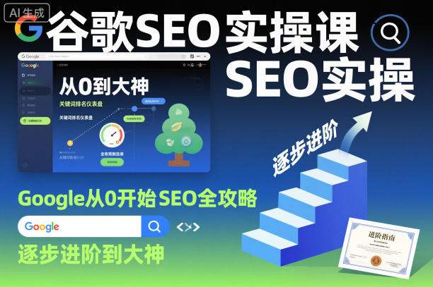 谷歌SEO实操课，Google从0开始SEO全攻略，逐步进阶到大神-心语项目网