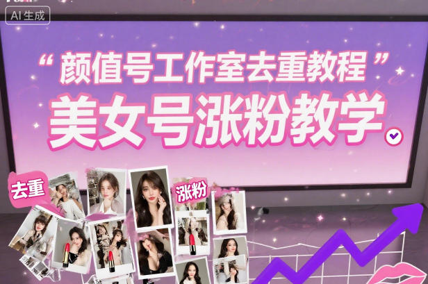 颜值号工作室去重教程，美女号涨粉教学-心语项目网