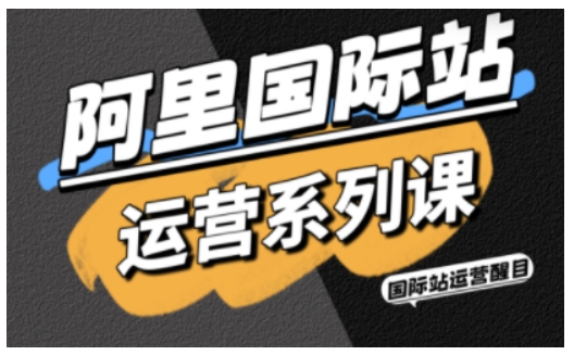 阿里国际站运营系列课，涵盖精准引流、直通车与全站推实战SOP，搭配AI效率工具包与高阶增长玩法(更新)-心语项目网
