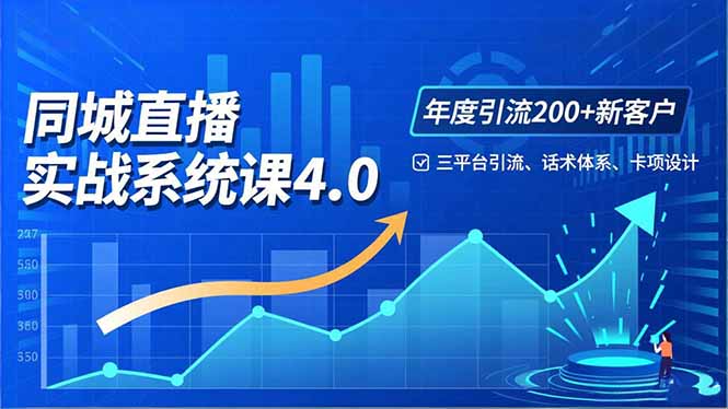实体店直播实战班4.0，三平台引流、话术体系、卡项设计，年度引流200客月增10万-心语项目网
