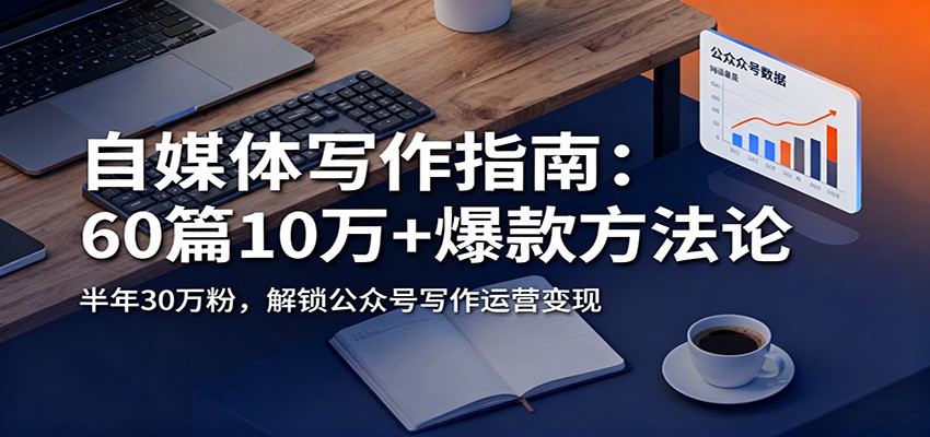 自媒体写作指南：60篇10万+爆款方法论，半年30万粉，解锁公众号写作运营变现-心语项目网