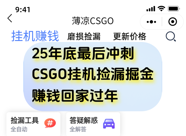 用CSGO游戏挂机捡漏掘金赚钱掘金，一部手机轻松日入500+-心语项目网