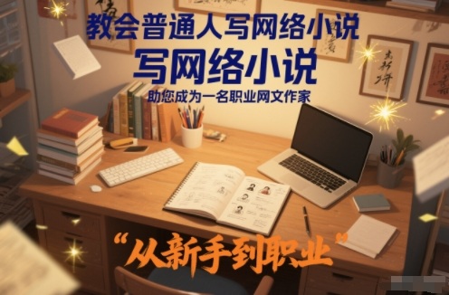教会普通人写网络小说，助您成为一名职业网文作家-心语项目网