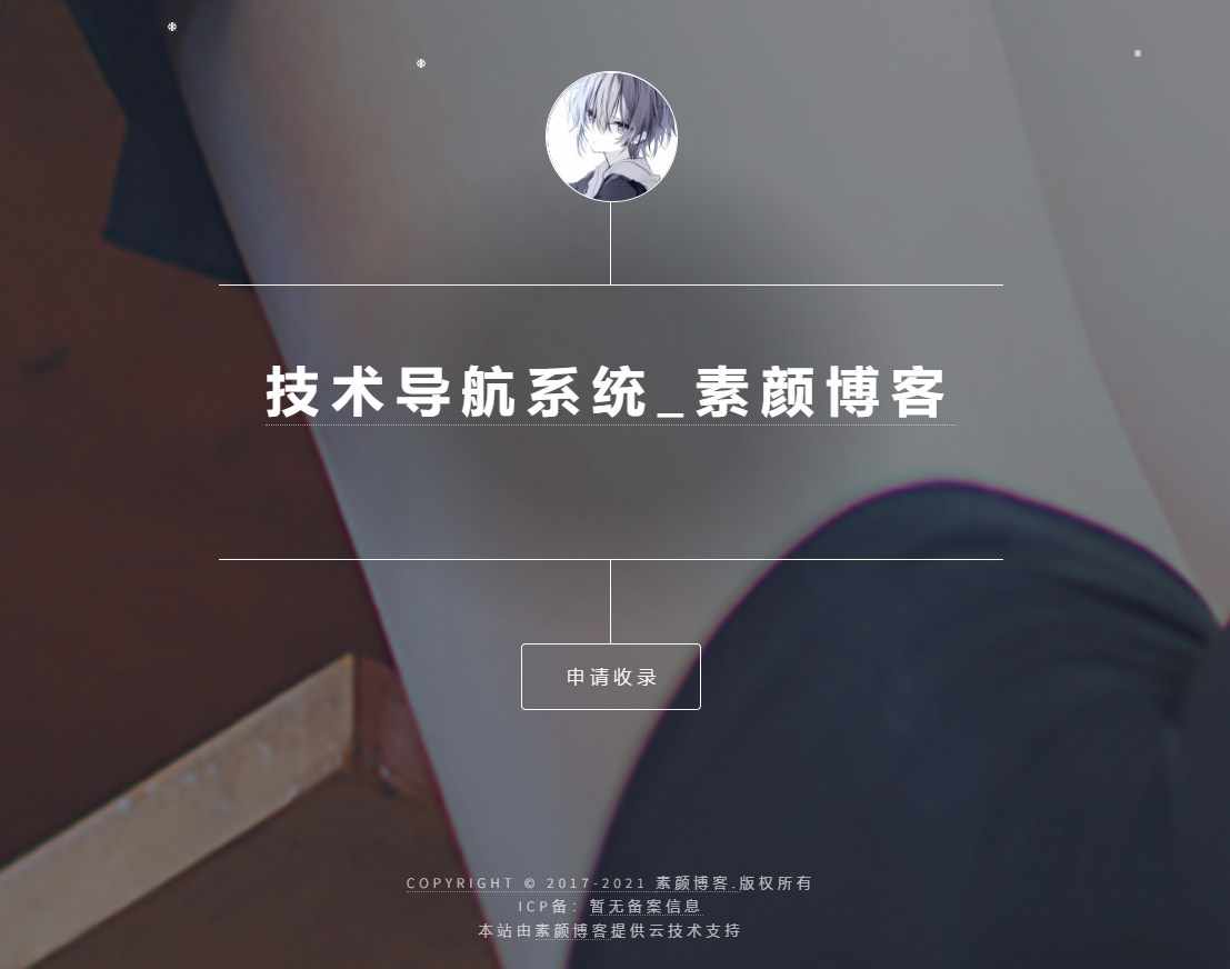 开源PHP个人技术导航系统网站源码 带后台-心语项目网