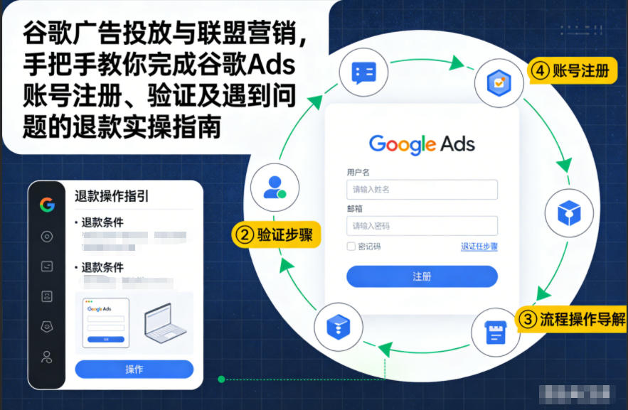 谷歌广告投放与联盟营销，手把手教你完成谷歌Ads账号注册、验证及遇到问题的退款实操指南-心语项目网