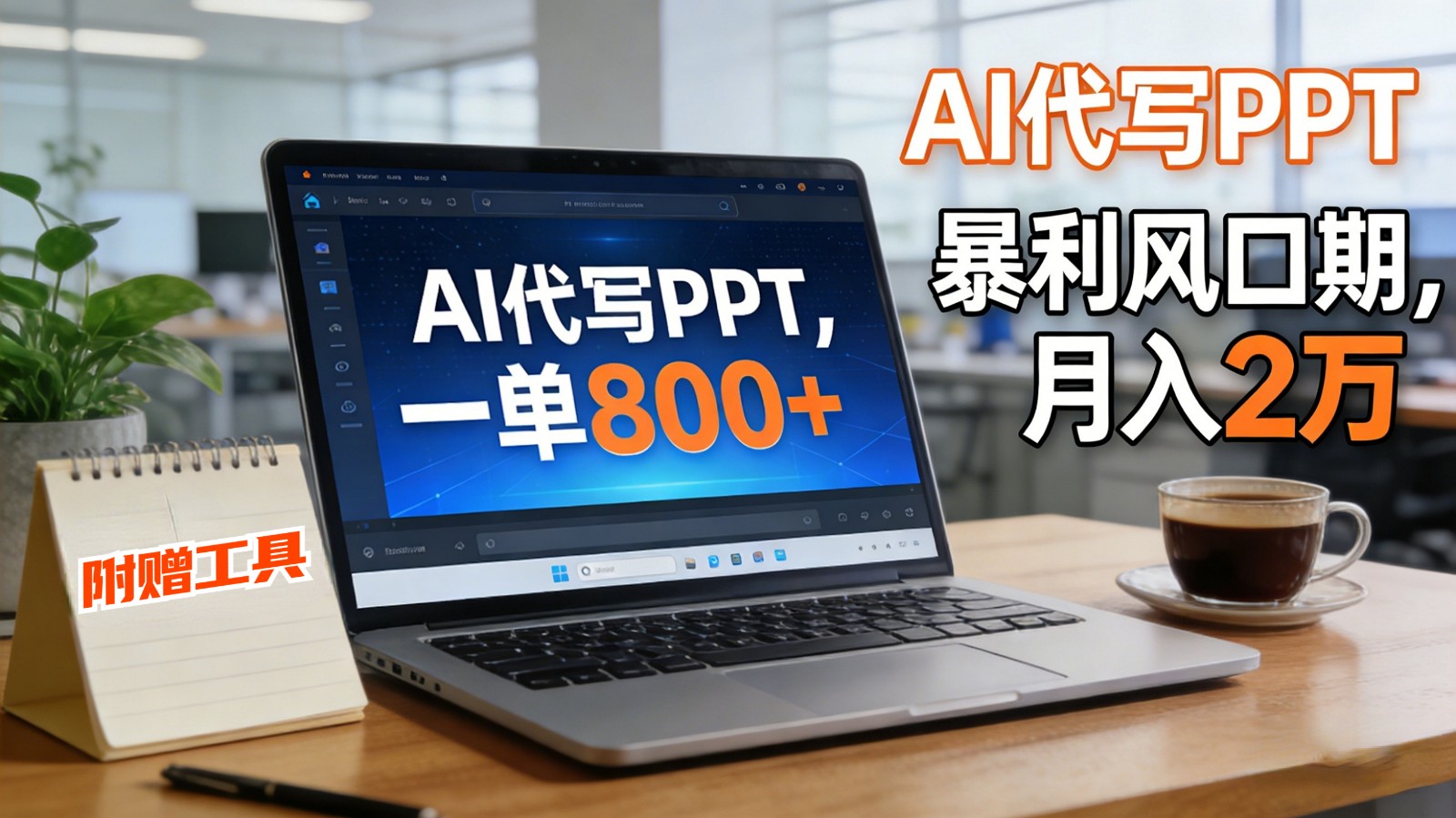 AI 代写做 PPT！一单狂赚 800+，风口期月入 2 万(工具 + 提示词直接送)-心语项目网