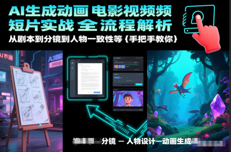 AI生成动画电影视频短片实战全流程解析，从剧本到分镜到人物一致性等手把手教你-心语项目网