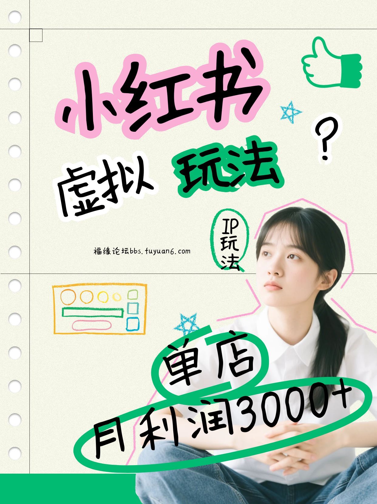 小红书虚拟玩法(铺货流和单品玩法)，单店月利润3000+，IP打法+原创商品(0违规)-心语项目网