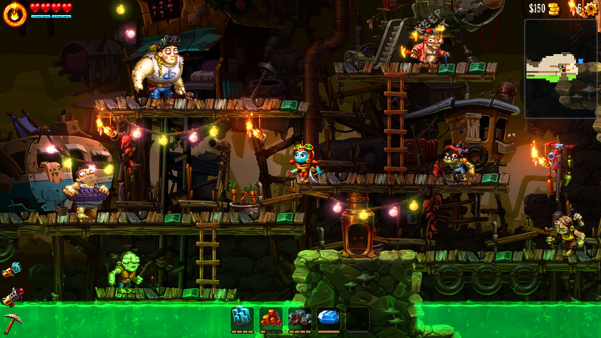 《蒸汽世界 挖掘2 SteamWorld Dig2》Switch中文版NSP下载 – 含4.1.1补丁-心语项目网