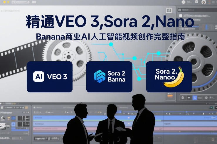 精通VEO 3，Sora 2，Nano Banana商业AI人工智能视频创作完整指南-心语项目网
