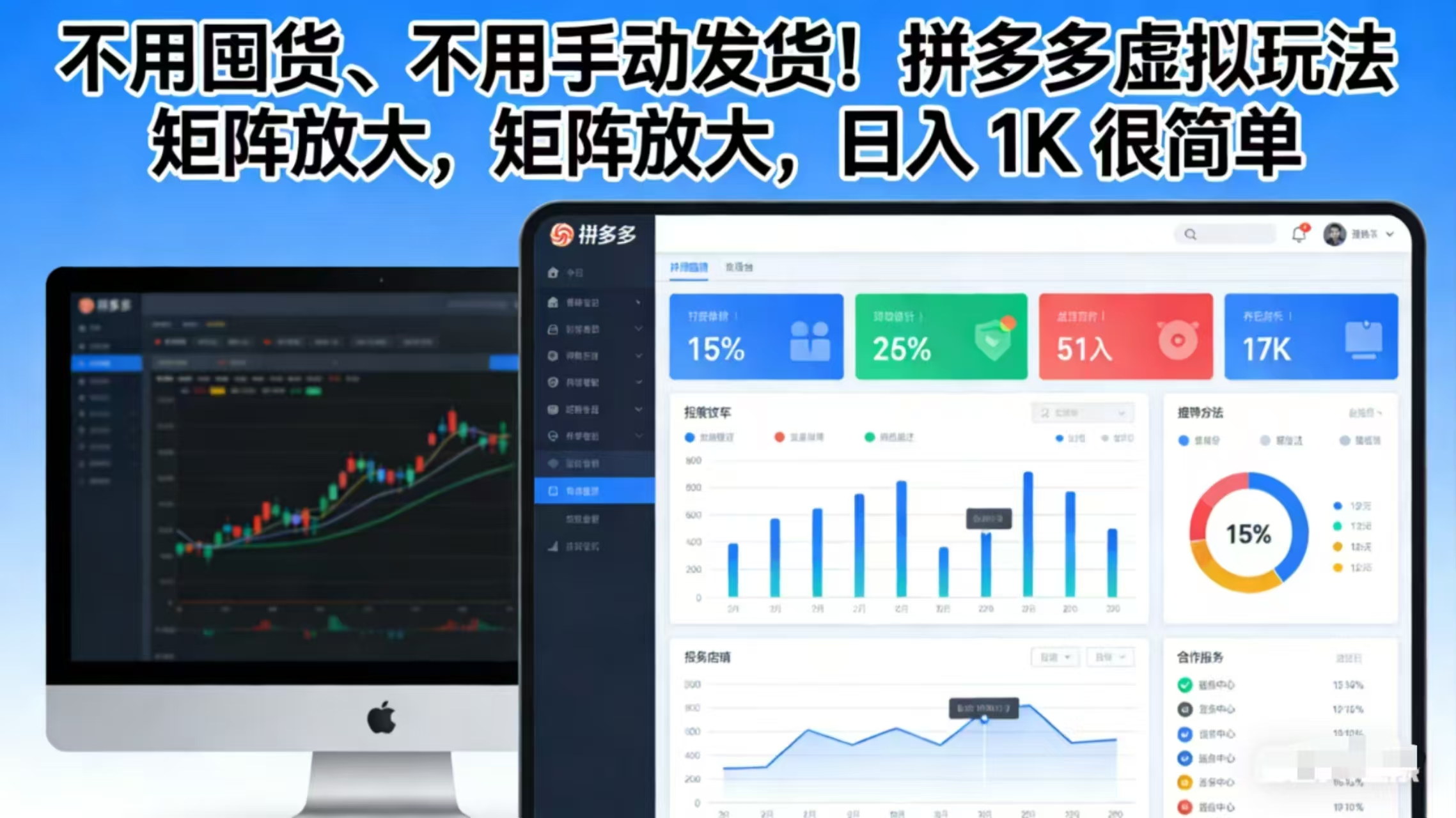 不用囤货、不用手动发货！拼多多虚拟玩法，矩阵放大，日入 1K 很简单-心语项目网