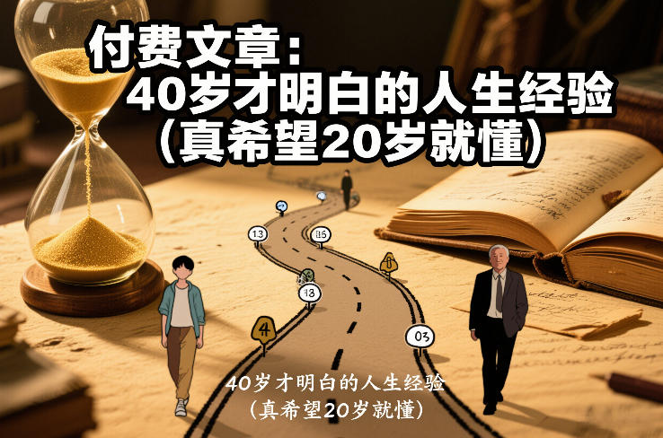 付费文章：40岁才明白的人生经验(真希望20岁就懂)-心语项目网