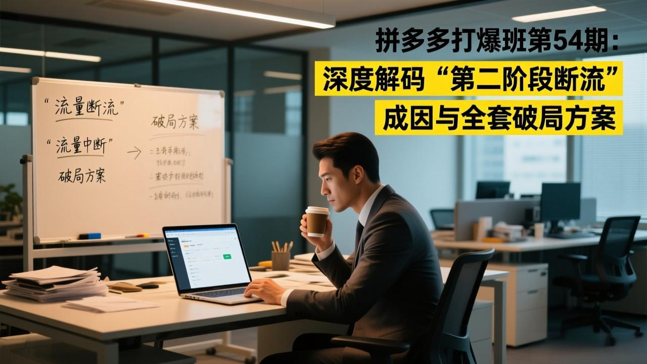 拼多多打爆班第54期：深度解码“第二阶段断流”成因与全套破局方案-心语项目网