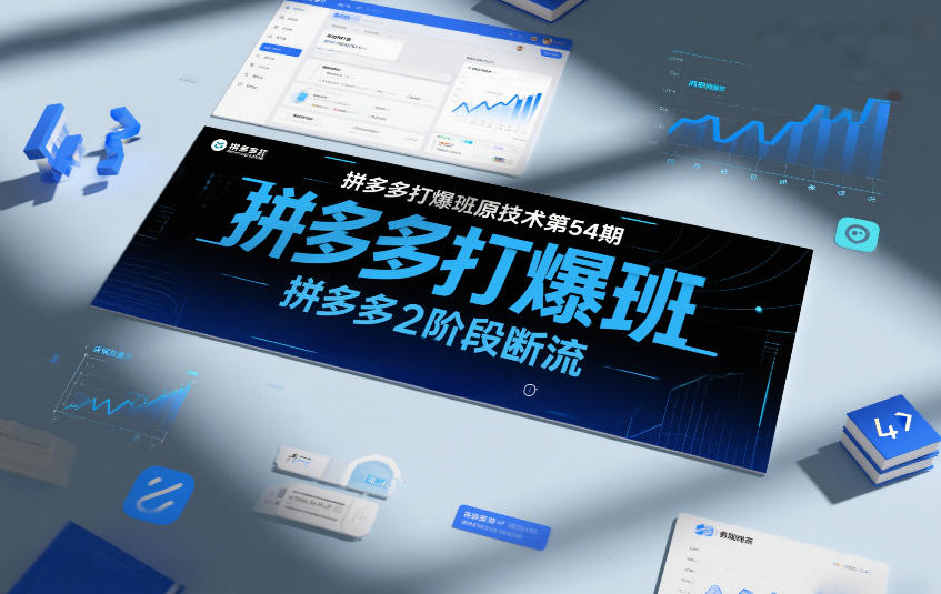 拼多多打爆班原创技术第54期，拼多多2阶段断流-心语项目网