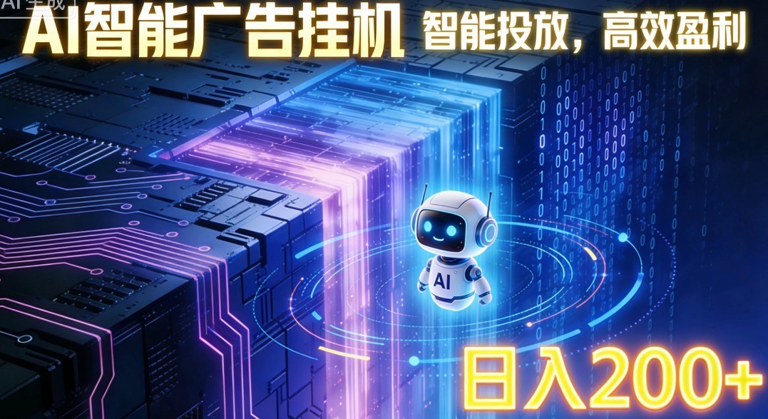 ai智能广告挂机项目,合规挂载广告即可赚取收益,单日收益可达400~500+-心语项目网