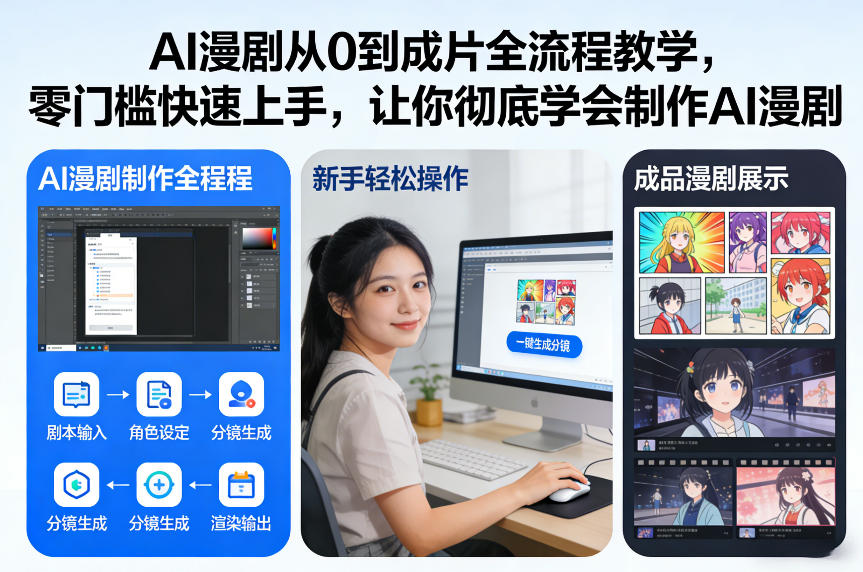 AI漫剧从0到成片全流程教学，零门槛快速上手，让你彻底学会制作AI漫剧【保姆级教程】-心语项目网