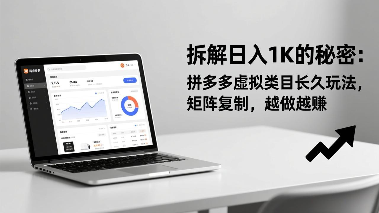 拆解日入 1K 的秘密：拼多多虚拟类目长久玩法，矩阵复制，越做越赚-心语项目网