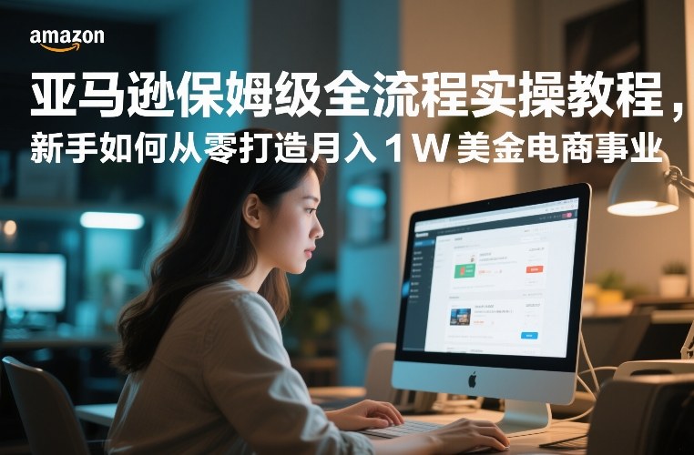 亚马逊保姆级全流程实操教程，新手如何从零打造月入1W美金电商事业-心语项目网