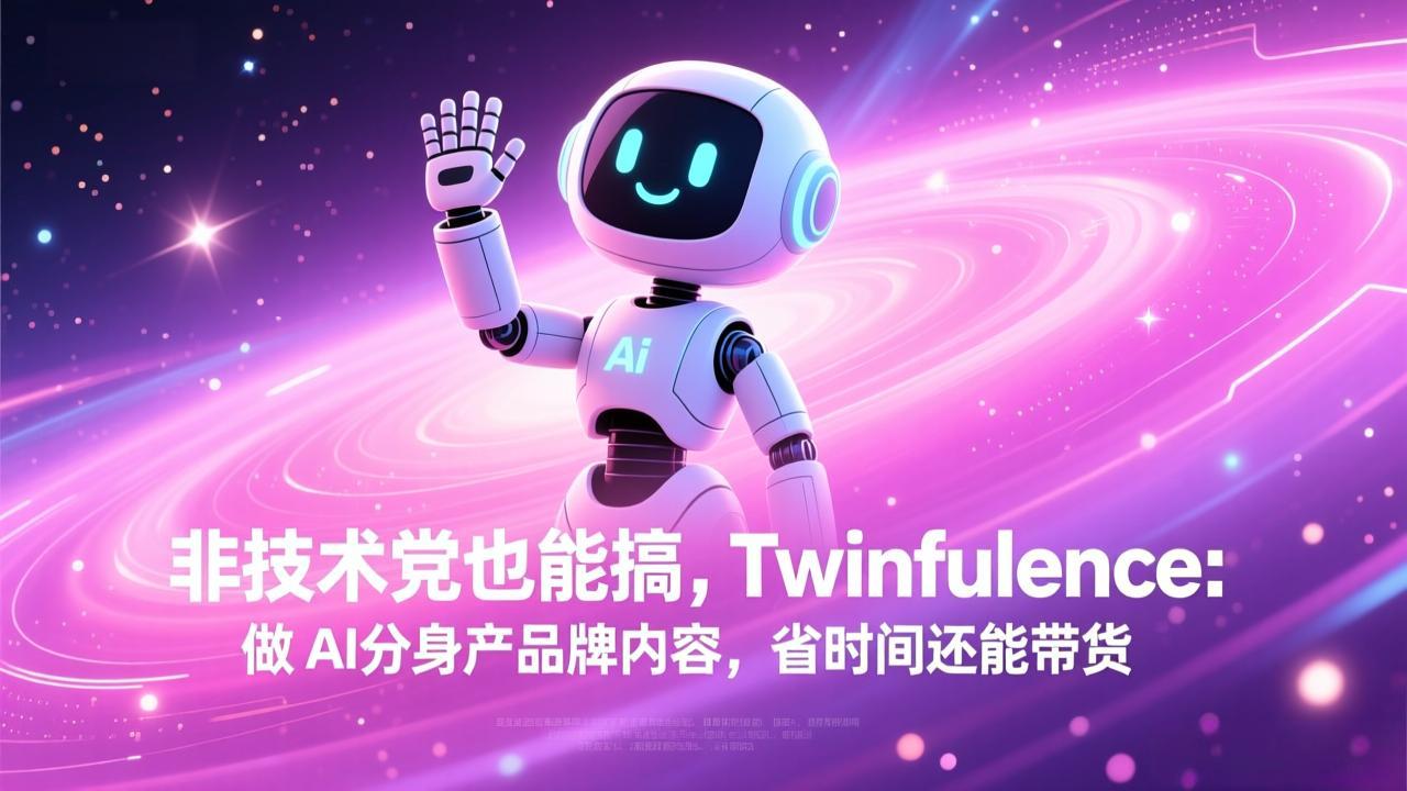非技术党也能搞!Twinfluence:做 AI 分身产品牌内容,省时间还能带货-心语项目网