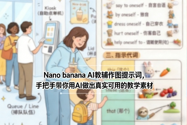 Nano banana AI教辅作图提示词，手把手带你用AI做出真实可用的教学素材-心语项目网