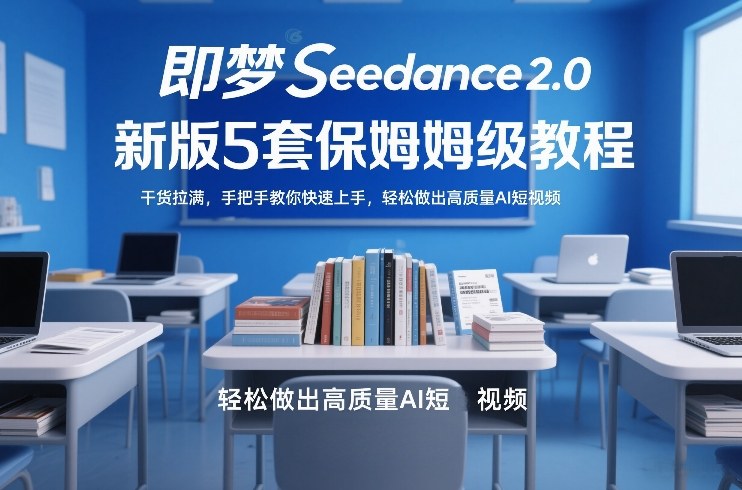 即梦Seedance2.0新版5套保姆级教程，干货拉满，手把手教你快速上手，轻松做出高质量AI短视频-心语项目网