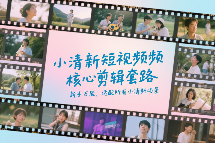 小清新短视频核心剪辑套路，新手万能，适配所有小清新场景-心语项目网