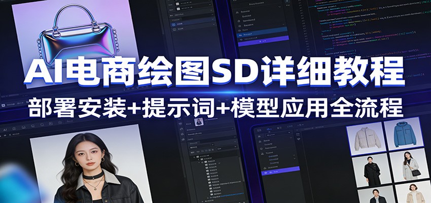 AI电商绘图SD详细教程：部署安装+提示词+模型应用全流程-心语项目网