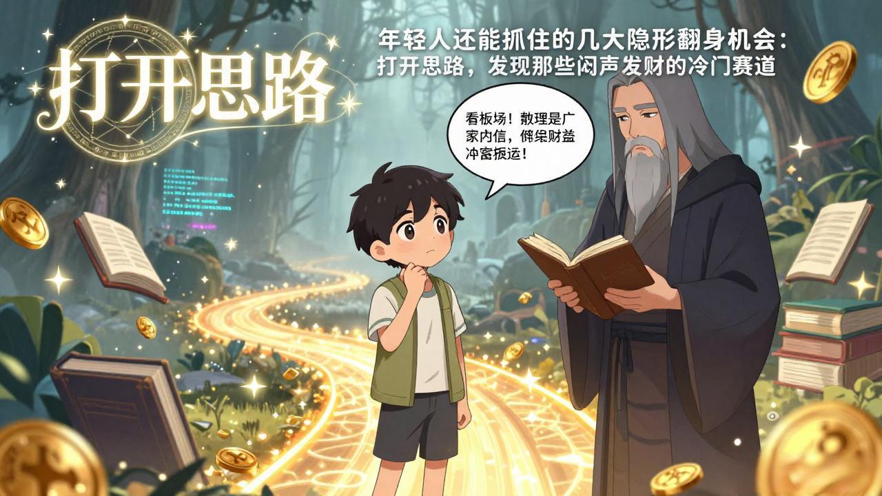 付费文1+2：年轻人还能抓住的几大隐形翻身机会：打开思路，发现那些闷声发财的冷门赛道-心语项目网